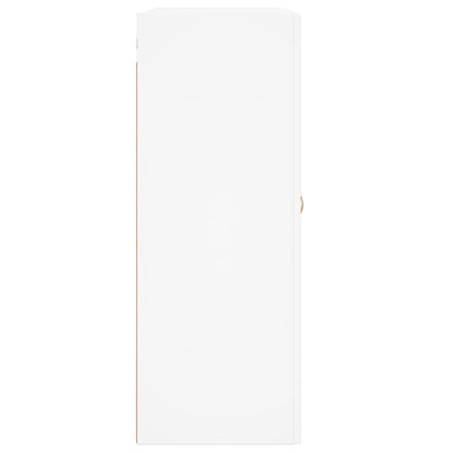 Wall Mounted Cabinet White 69.5x34x90 cm Engineered Wood