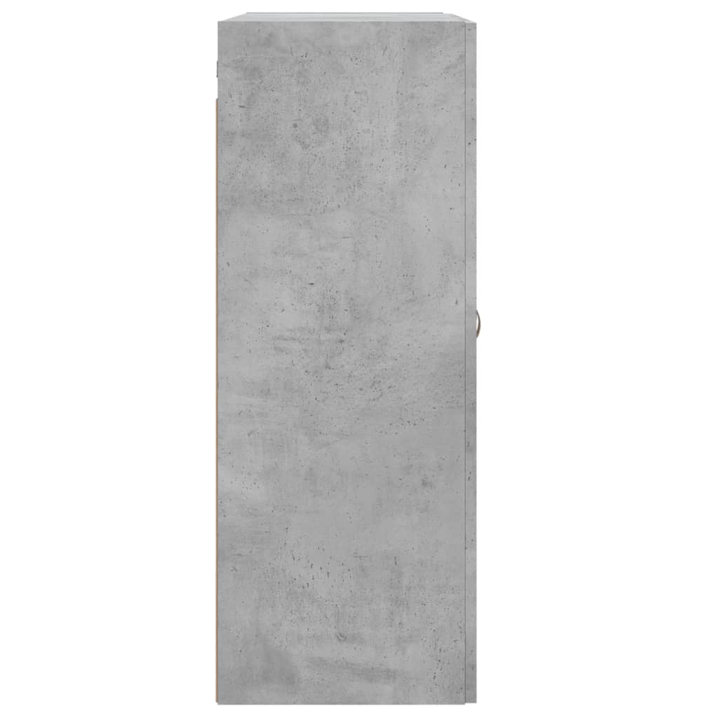 Wall Mounted Cabinet Concrete Grey 69.5x34x90 cm Engineered Wood