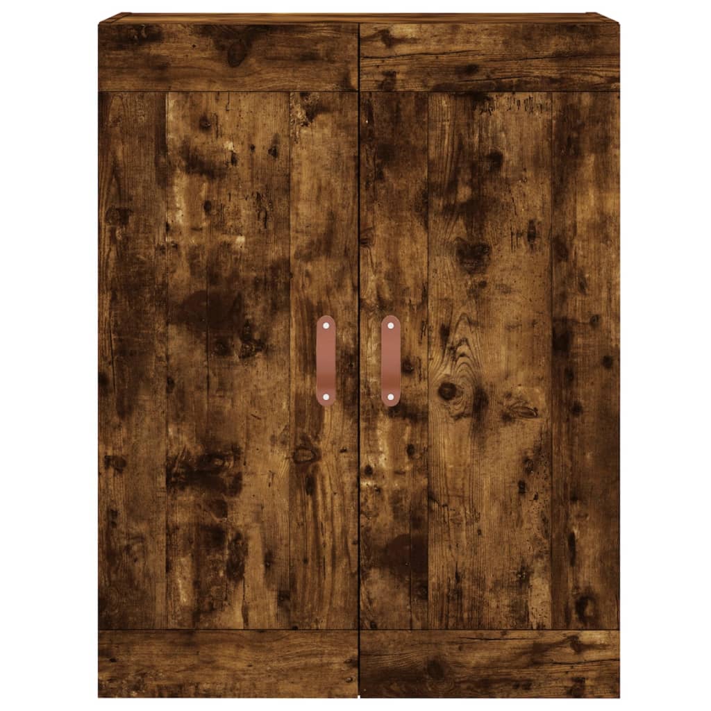Wall Mounted Cabinet Smoked Oak 69.5x34x90 cm Engineered Wood