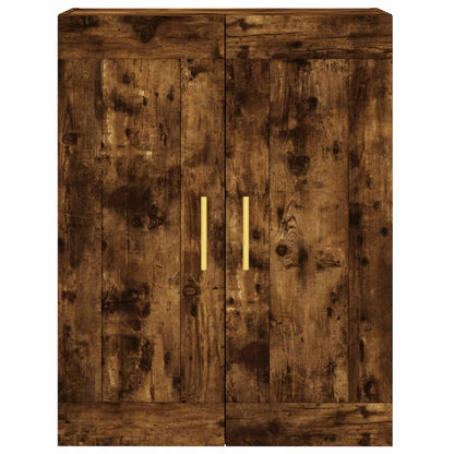 Wall Mounted Cabinet Smoked Oak 69.5x34x90 cm Engineered Wood