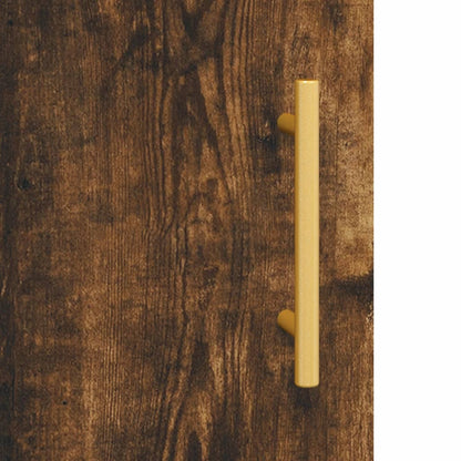 Wall Mounted Cabinet Smoked Oak 69.5x34x90 cm Engineered Wood