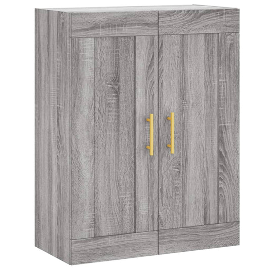 Wall Mounted Cabinet Grey Sonoma 69.5x34x90 cm Engineered Wood