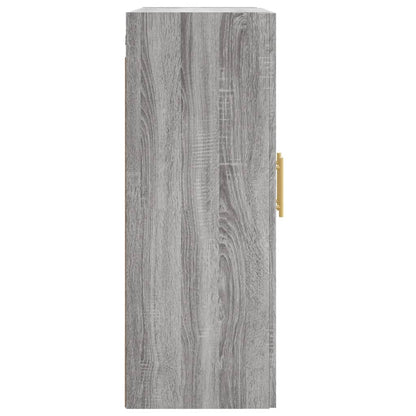 Wall Mounted Cabinet Grey Sonoma 69.5x34x90 cm Engineered Wood