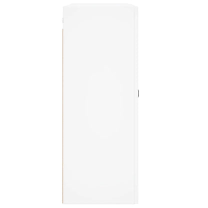 Wall Mounted Cabinet White 69.5x34x90 cm Engineered Wood