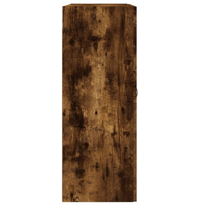 Wall Mounted Cabinet Smoked Oak 69.5x34x90 cm Engineered Wood
