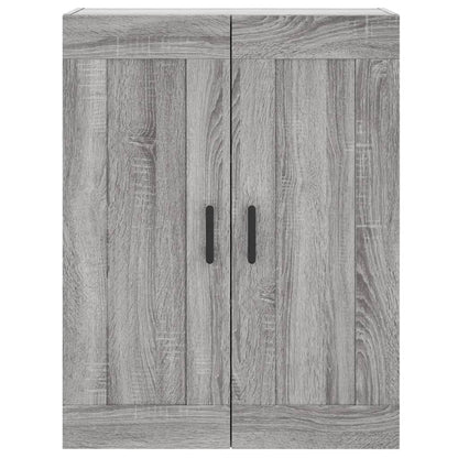Wall Mounted Cabinet Grey Sonoma 69.5x34x90 cm Engineered Wood