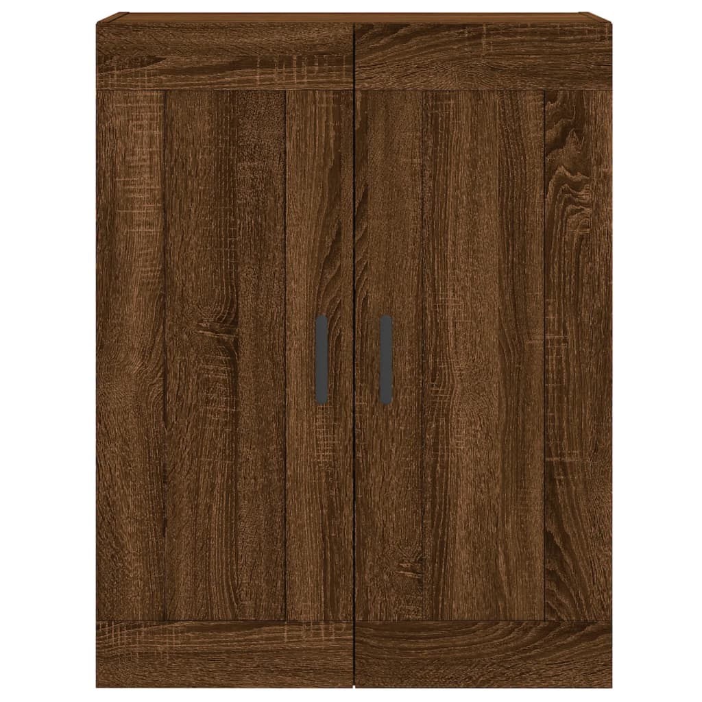 Wall Mounted Cabinet Brown Oak 69.5x34x90 cm Engineered Wood