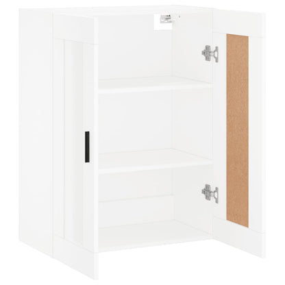 Wall Mounted Cabinet White 69.5x34x90 cm Engineered Wood