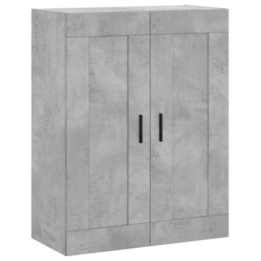 Wall Mounted Cabinet Concrete Grey 69.5x34x90 cm Engineered Wood