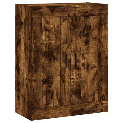 Wall Mounted Cabinet Smoked Oak 69.5x34x90 cm Engineered Wood