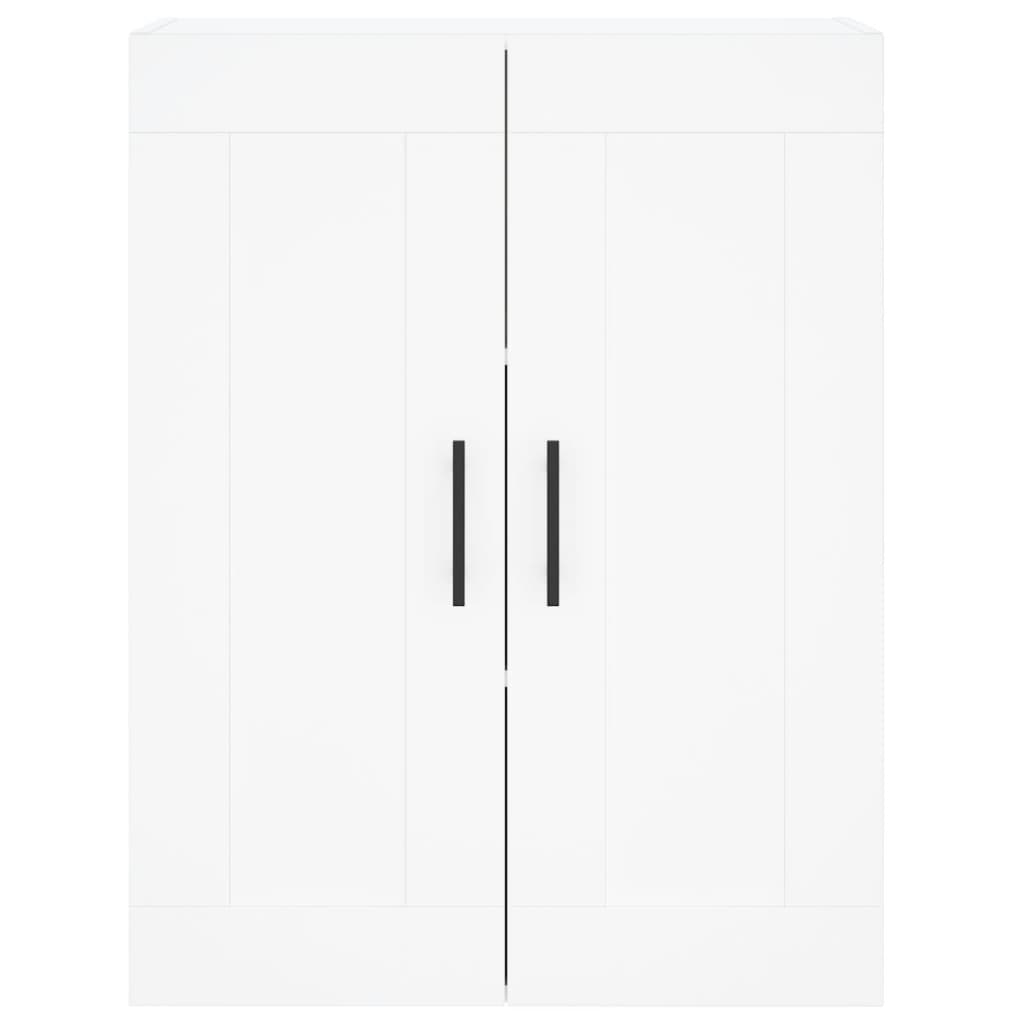 Wall Mounted Cabinet White 69.5x34x90 cm Engineered Wood