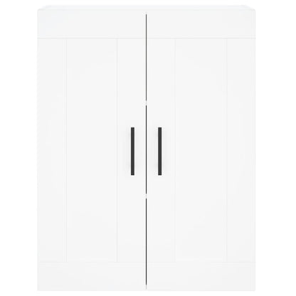 Wall Mounted Cabinet White 69.5x34x90 cm Engineered Wood