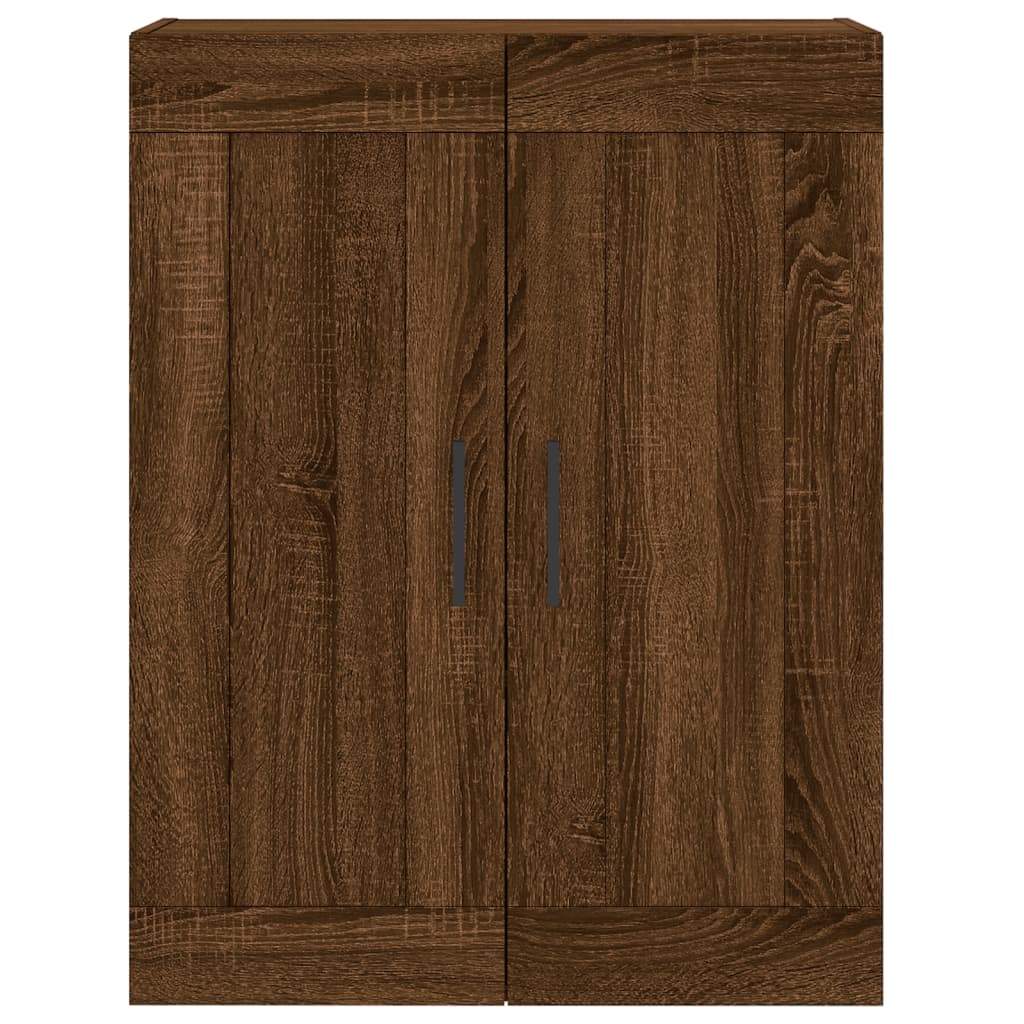 Wall Mounted Cabinet Brown Oak 69.5x34x90 cm Engineered Wood