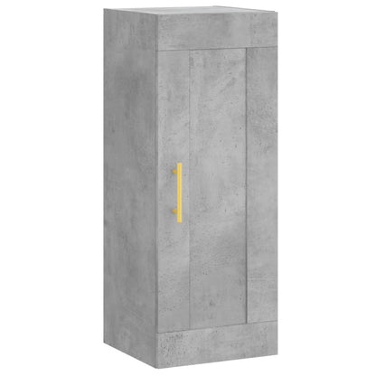 Wall Mounted Cabinet Concrete Grey 34.5x34x90 cm Engineered Wood