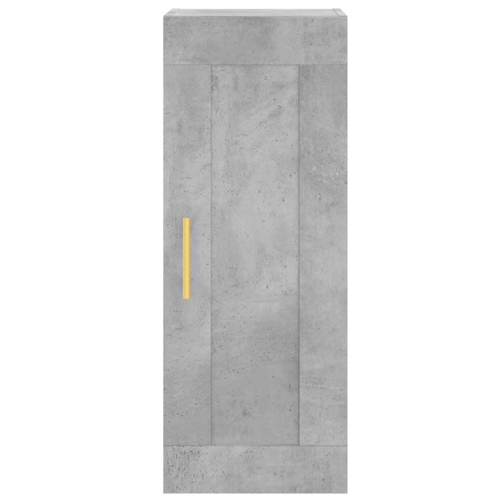 Wall Mounted Cabinet Concrete Grey 34.5x34x90 cm Engineered Wood