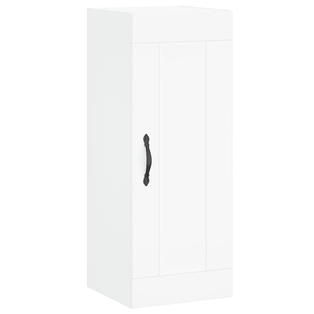 Wall Mounted Cabinet White 34.5x34x90 cm Engineered Wood