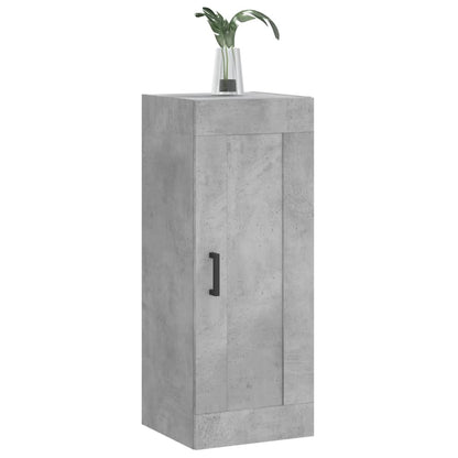 Wall Mounted Cabinet Concrete Grey 34.5x34x90 cm Engineered Wood