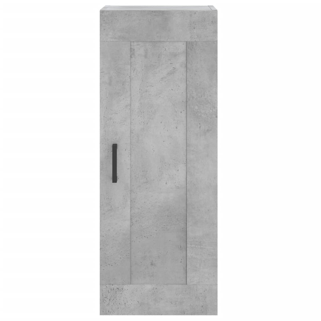 Wall Mounted Cabinet Concrete Grey 34.5x34x90 cm Engineered Wood