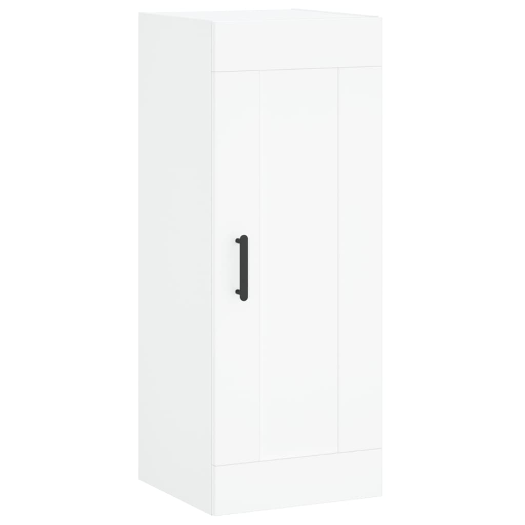 Wall Mounted Cabinet White 34.5x34x90 cm Engineered Wood