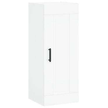 Wall Mounted Cabinet White 34.5x34x90 cm Engineered Wood