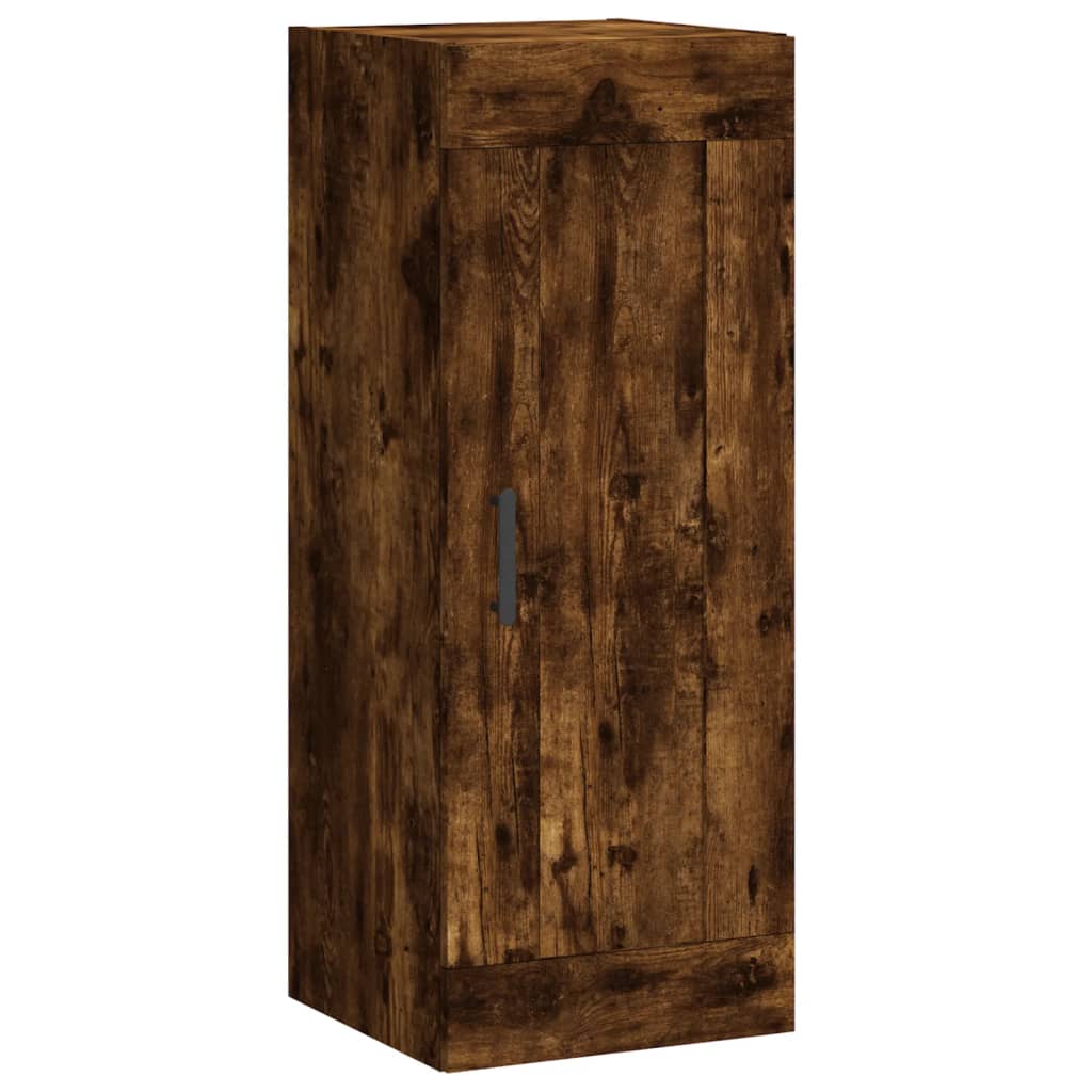 Wall Mounted Cabinet Smoked Oak 34.5x34x90 cm Engineered Wood