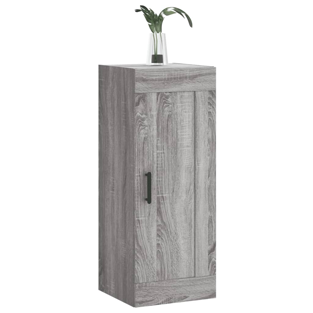 Wall Mounted Cabinet Grey Sonoma 34.5x34x90 cm Engineered Wood