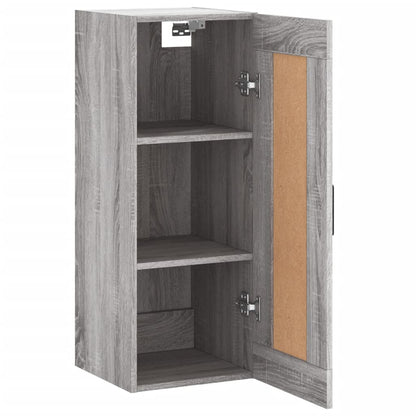 Wall Mounted Cabinet Grey Sonoma 34.5x34x90 cm Engineered Wood