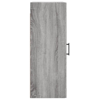 Wall Mounted Cabinet Grey Sonoma 34.5x34x90 cm Engineered Wood