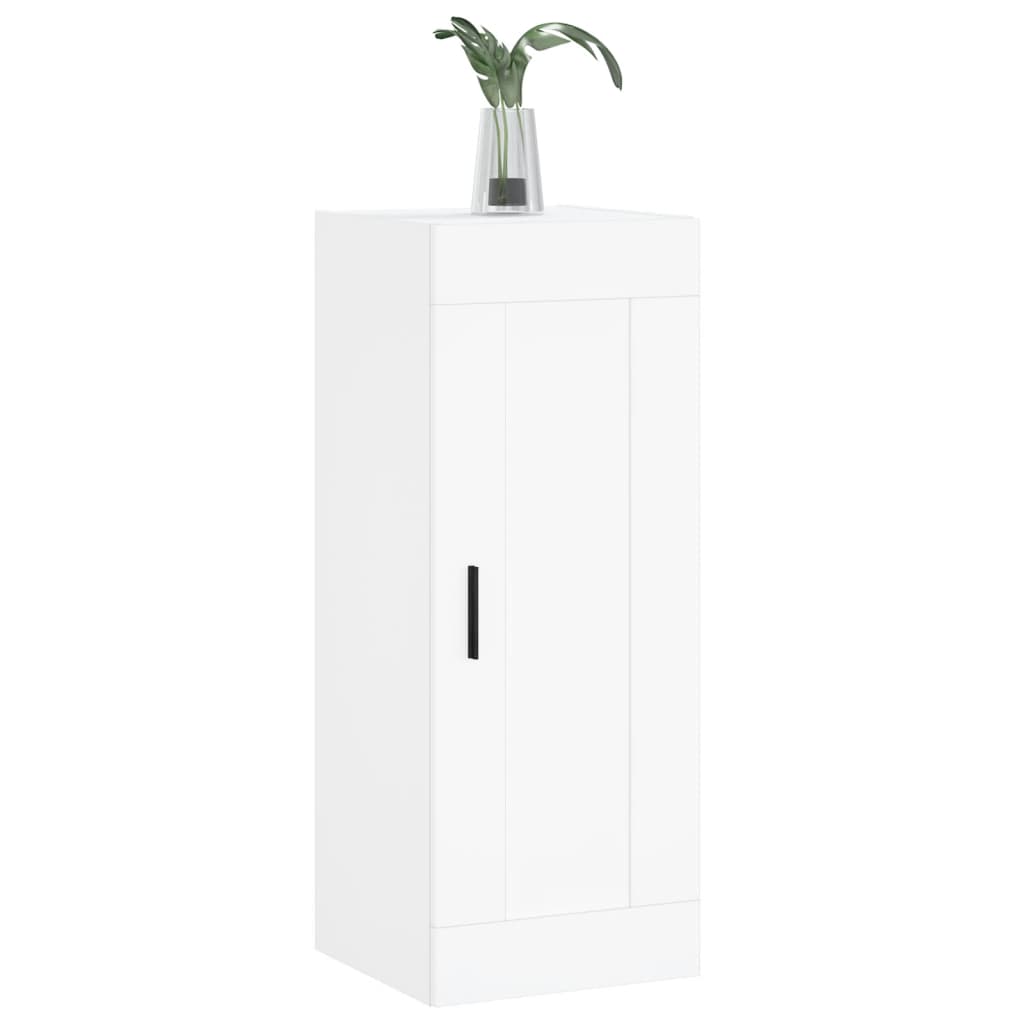 Wall Mounted Cabinet White 34.5x34x90 cm Engineered Wood