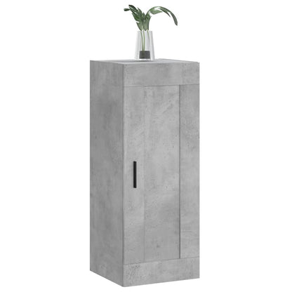 Wall Mounted Cabinet Concrete Grey 34.5x34x90 cm Engineered Wood