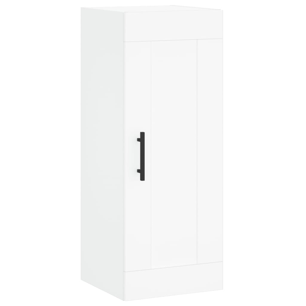 Wall Mounted Cabinet White 34.5x34x90 cm Engineered Wood