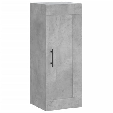 Wall Mounted Cabinet Concrete Grey 34.5x34x90 cm Engineered Wood