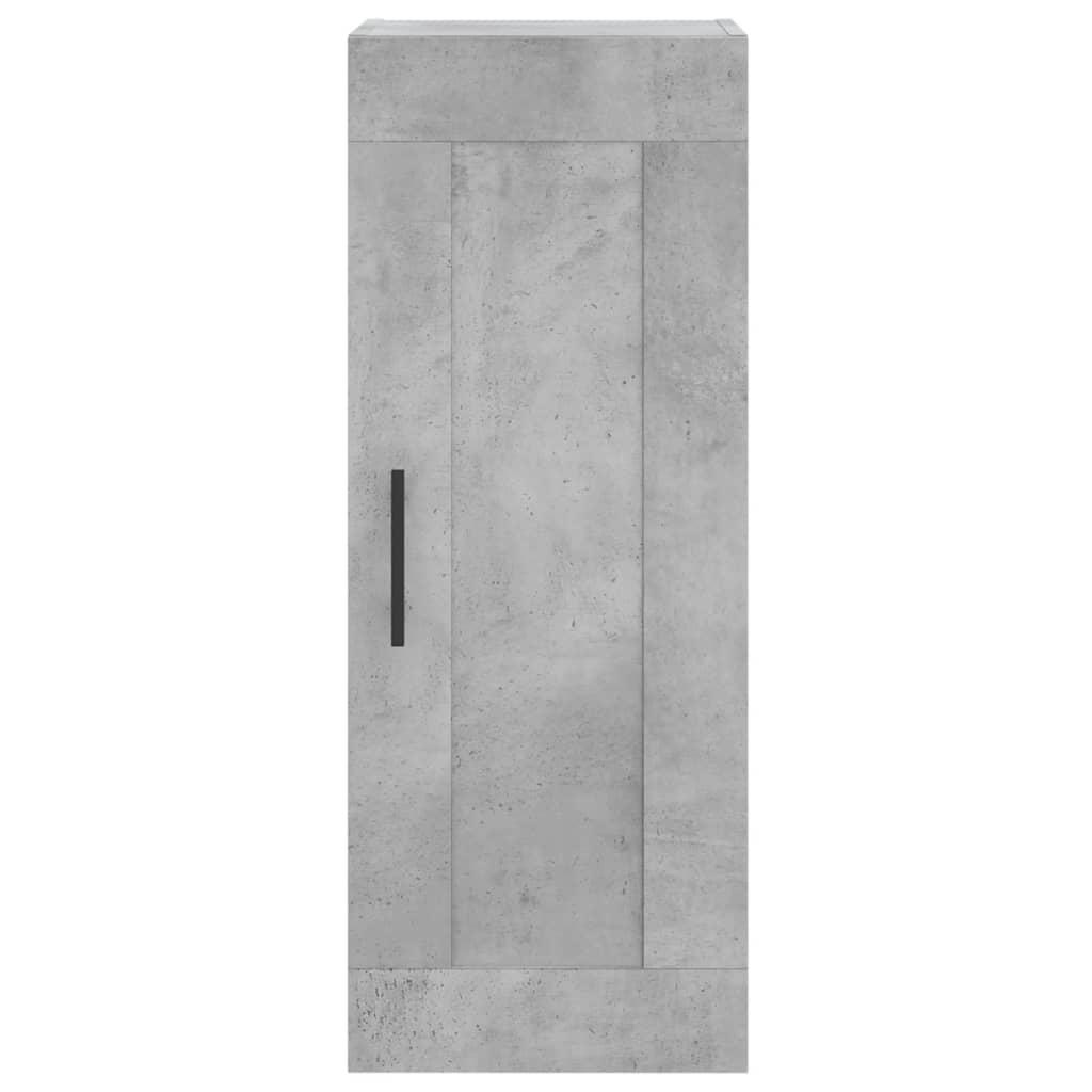 Wall Mounted Cabinet Concrete Grey 34.5x34x90 cm Engineered Wood