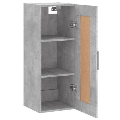 Wall Mounted Cabinet Concrete Grey 34.5x34x90 cm Engineered Wood