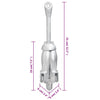 Folding Anchor with Rope Silver 3.3 lb Malleable Iron