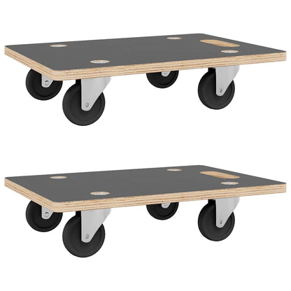 Transport Trolleys 2 pcs Rectangular 50x35x11.5 cm