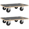 Transport Trolleys 2 pcs Rectangular 50x35x11.5 cm