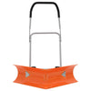 Dual Angle Snow Shovel with Extendable Handle Orange Steel