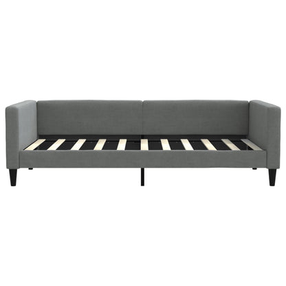 Day Bed without Mattress Dark Grey 90x190 cm Single Fabric