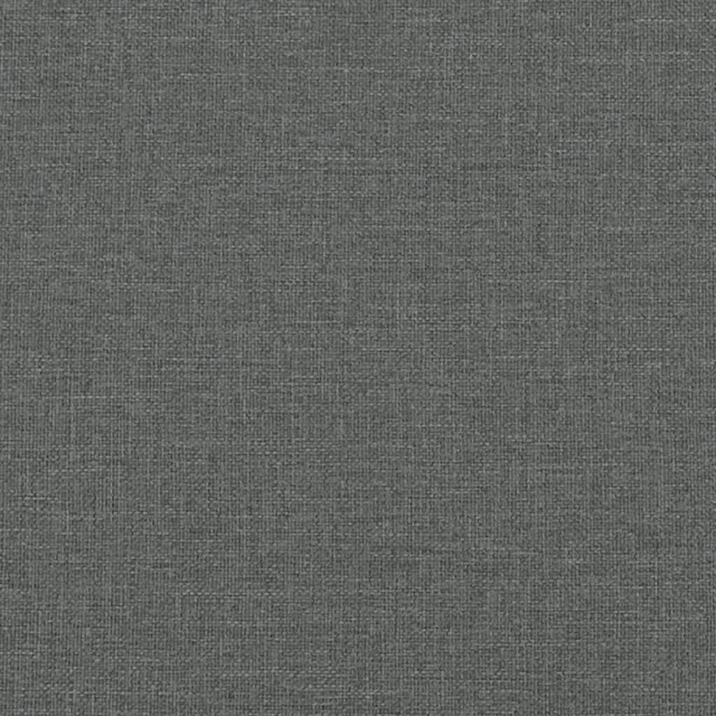 Day Bed without Mattress Dark Grey 90x190 cm Single Fabric