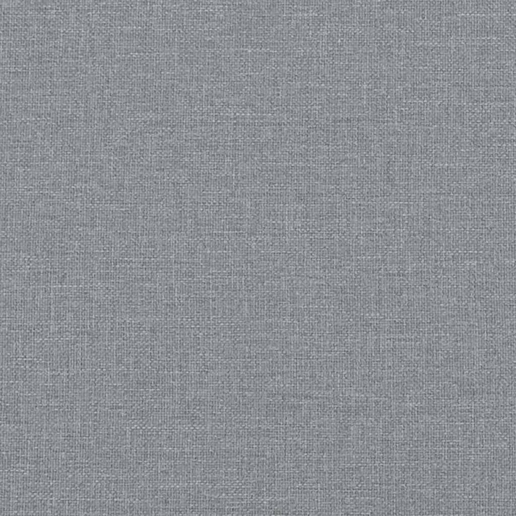 Day Bed without Mattress Light Grey 90x190 cm Single Fabric