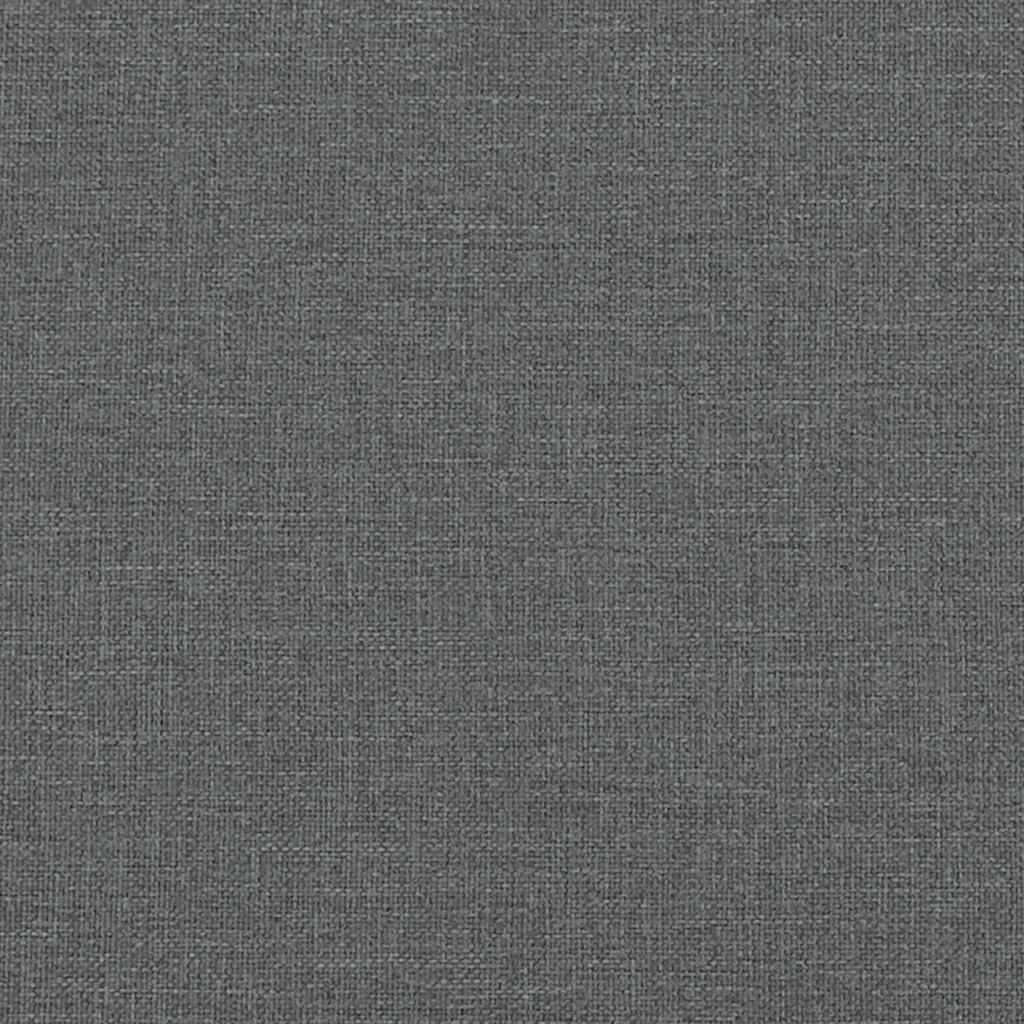 Day Bed without Mattress Dark Grey 90x190 cm Single Fabric