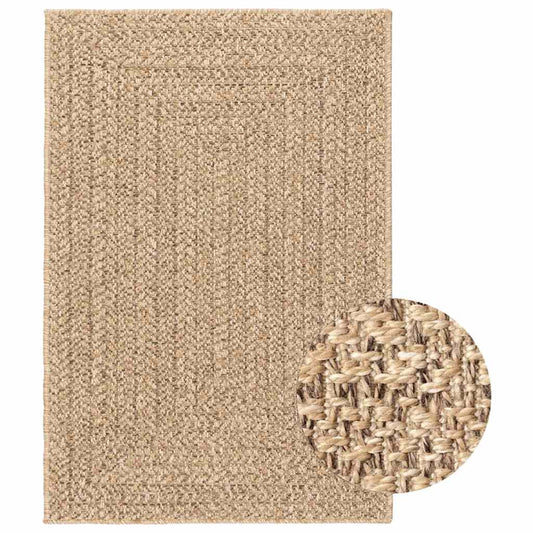 Rug ZIZUR 120x170 cm Jute Look Indoor and Outdoor
