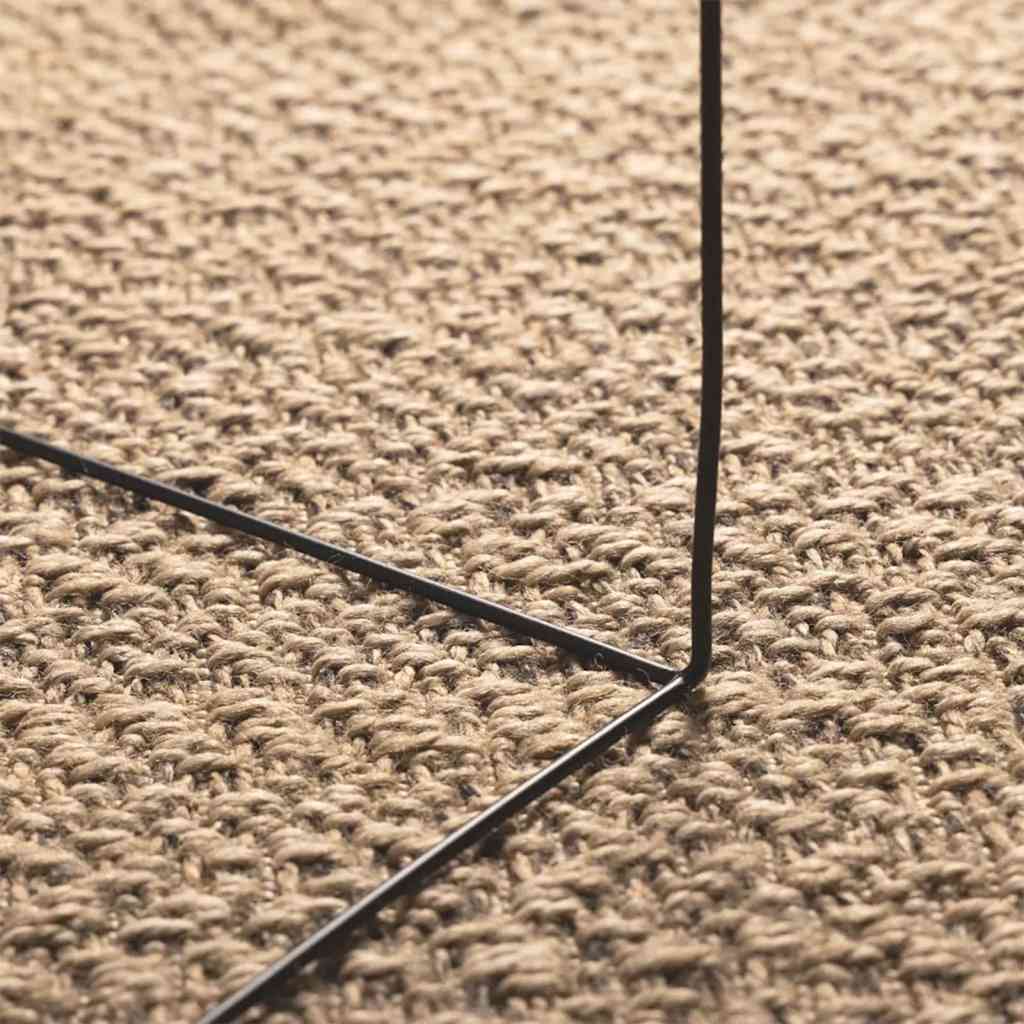 Rug ZIZUR 160x230 cm Jute Look Indoor and Outdoor