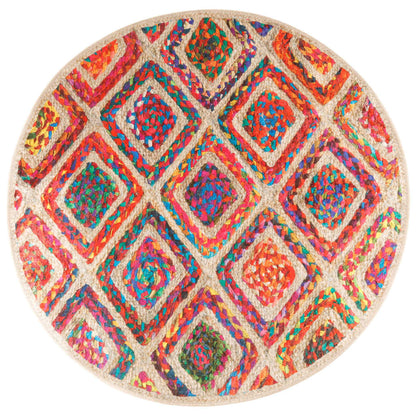 Rug Washable Multicolour Ø 120 cm
