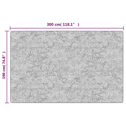 Rug Washable Black and White 190x300 cm
