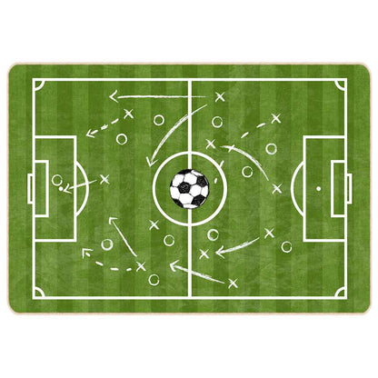 Kids' Rug Green 160x230 cm Football Field Washable