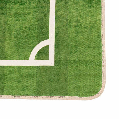 Kids' Rug Green 160x230 cm Football Field Washable