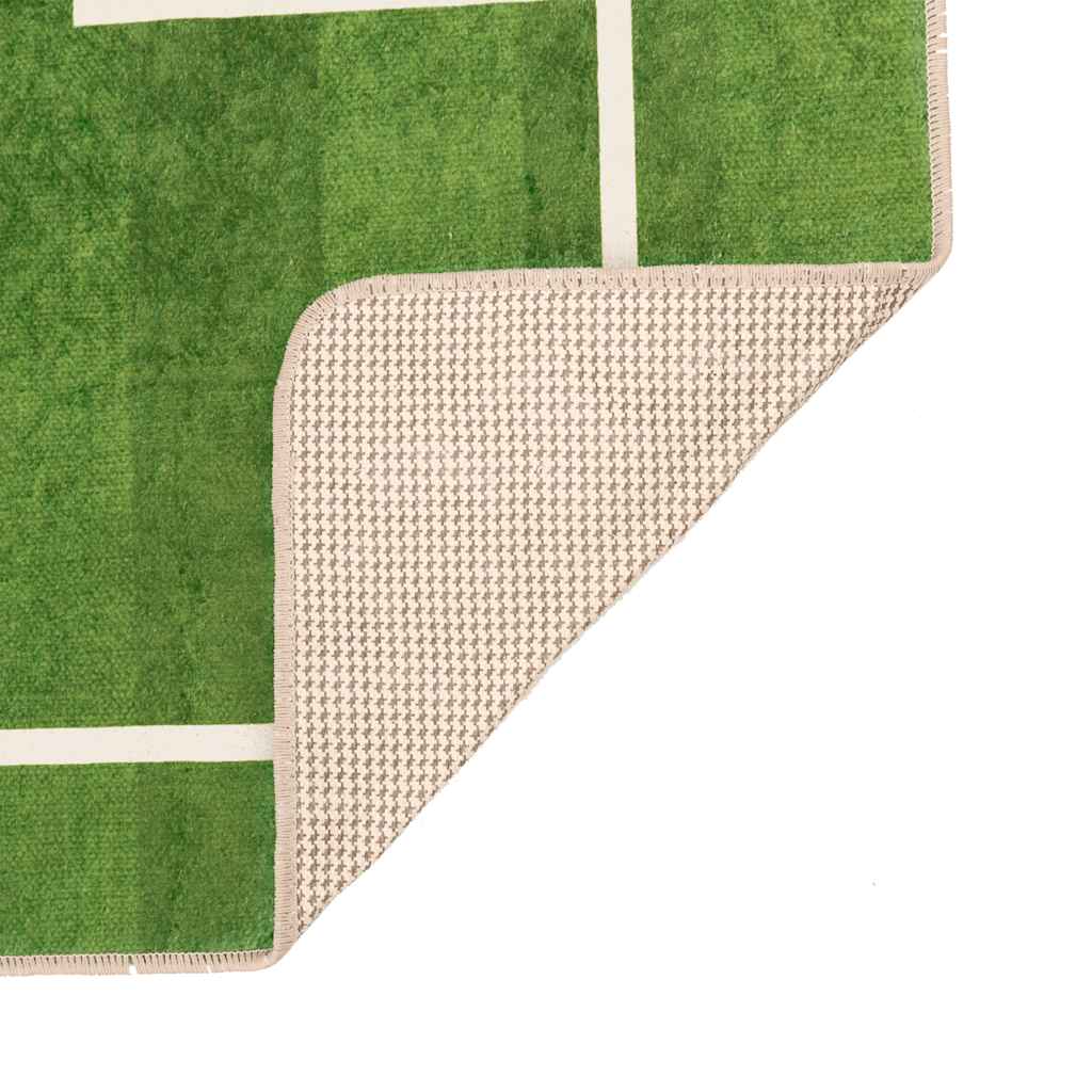 Kids' Rug Green 160x230 cm Football Field Washable