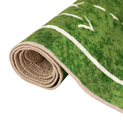 Kids' Rug Green 160x230 cm Football Field Washable